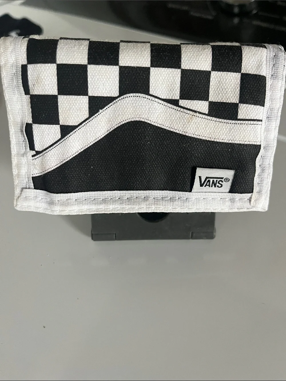 Vans Black & White Checkerboard Tri-Fold Wallet